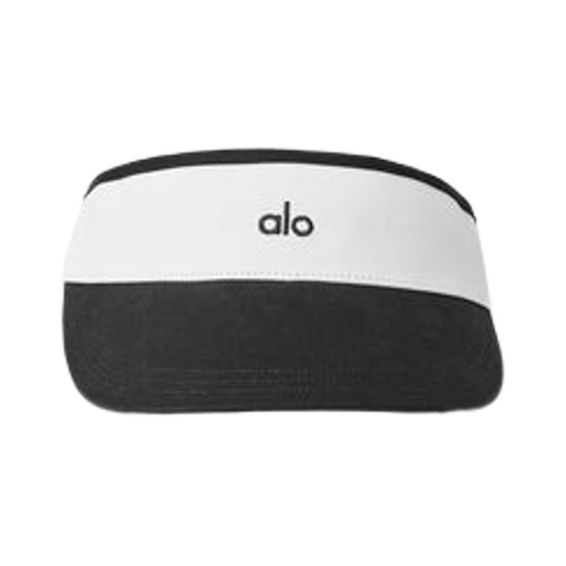 A0801U (W) Alo Yoga Colorblock Visor Black White