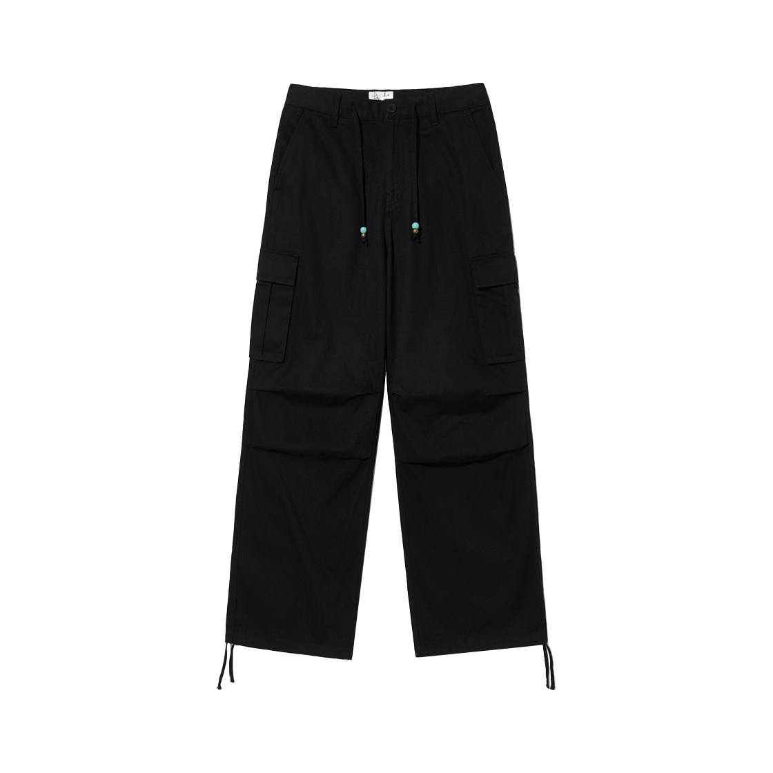 PEF1PT302ABK Phyps Dept Beads String Cargo Pants Black