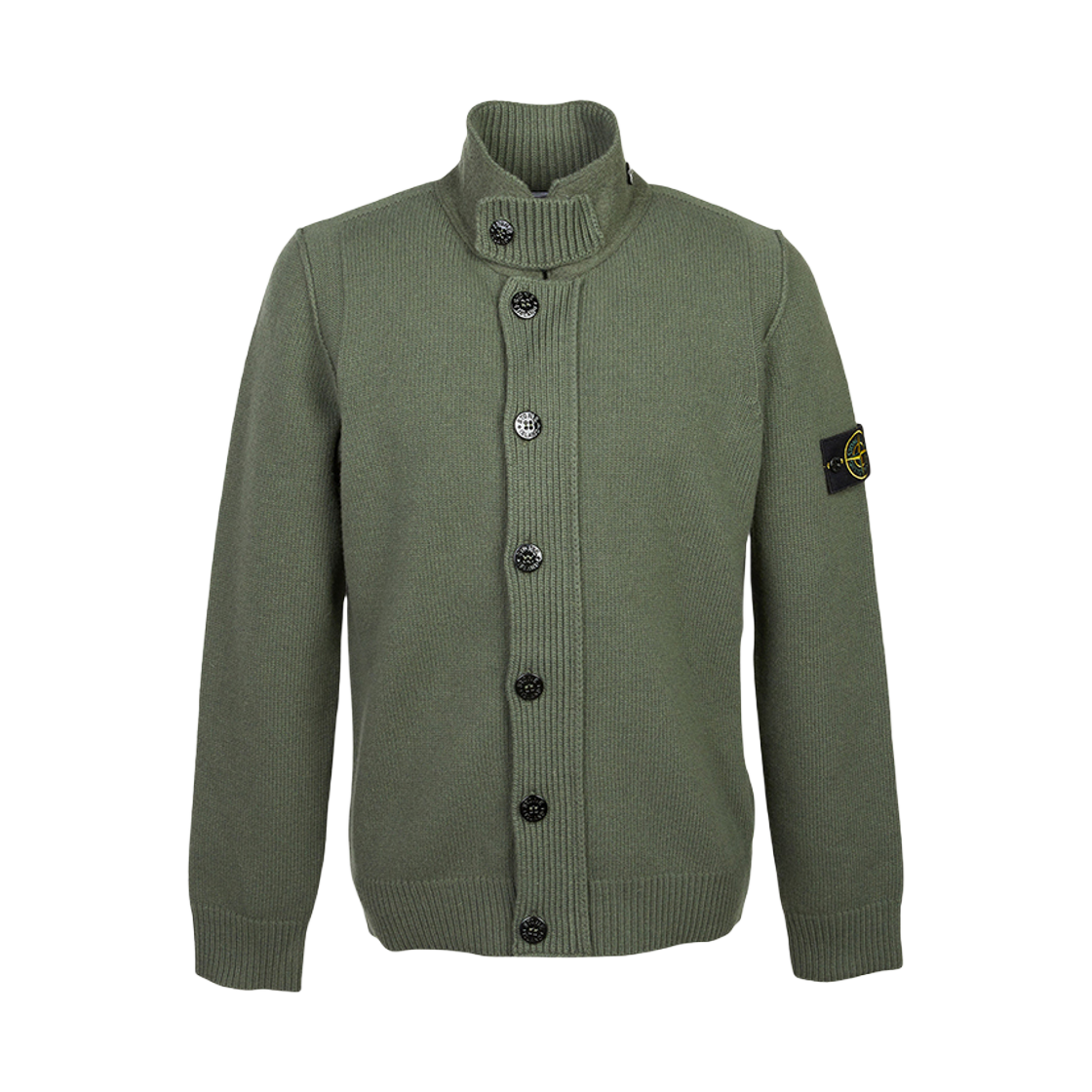 스톤 아일랜드 집업 가디건 카키 - 25FW(Stone Island Zip Up Cardigan Khaki - 25FW)