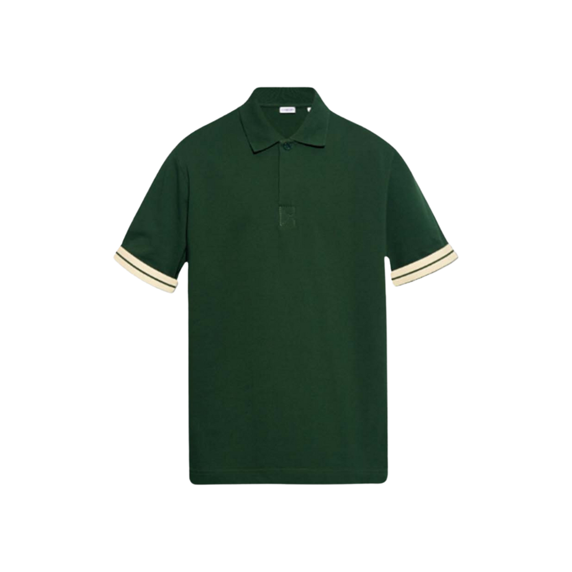 8082126 Burberry Stitch Cotton Polo Shirt Dark Green