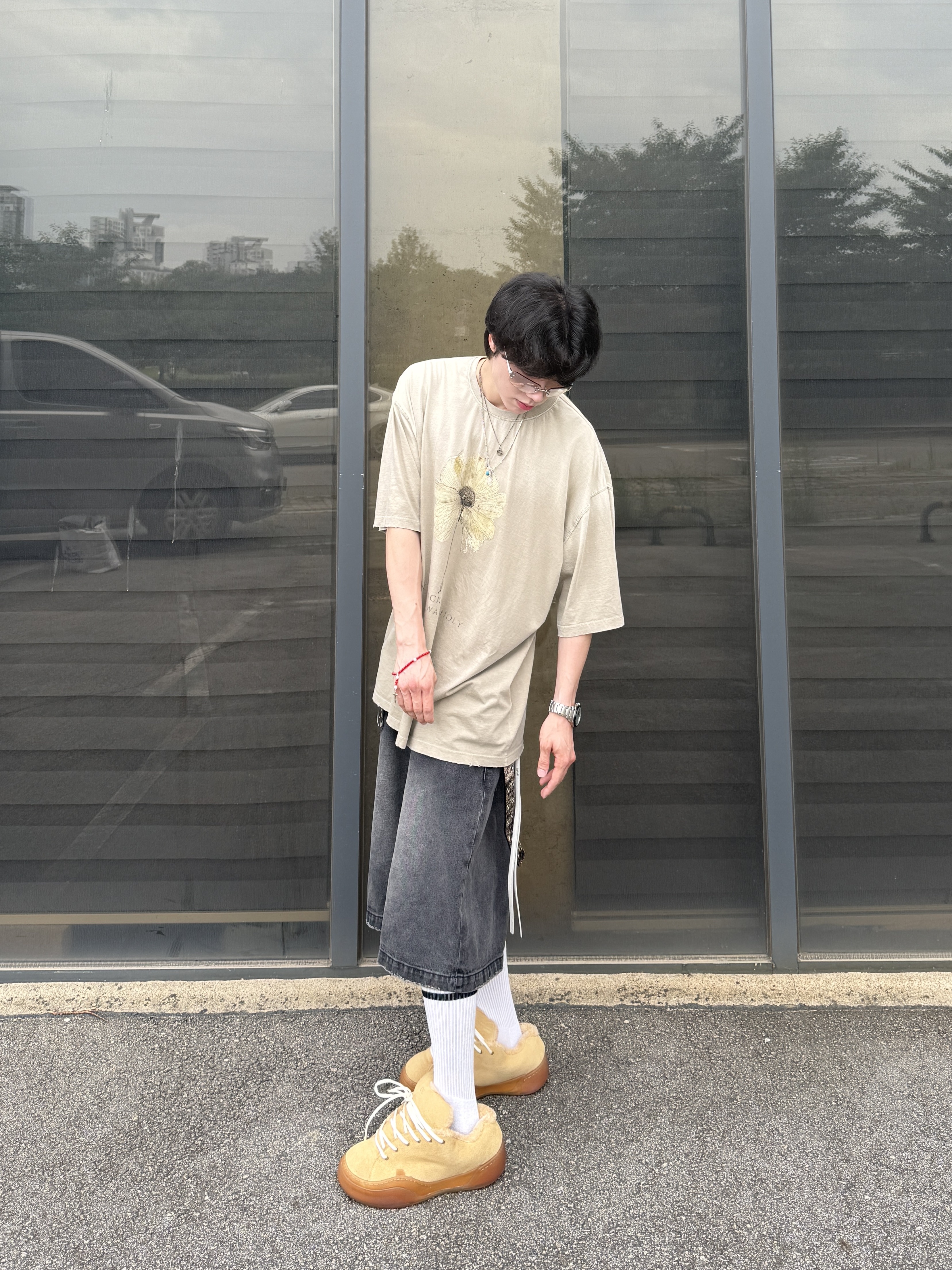 ERL Vamp Skate Shoes Sand, ERL Vamp Skate Shoe Pirate Black 착용 스타일 - 4