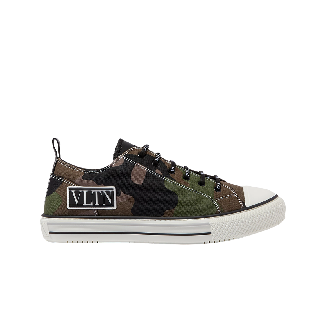 S0D57USG34P Valentino Camouflage Low-Top Sneakers Khaki
