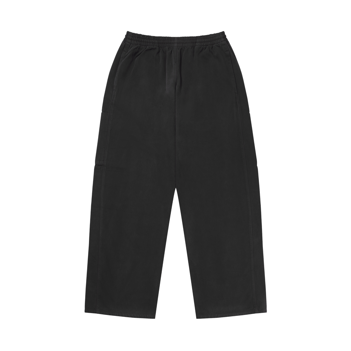 537277-05 Yeezy Gap Engineered By Balenciaga Sateen Cargo Pants Poetic Black