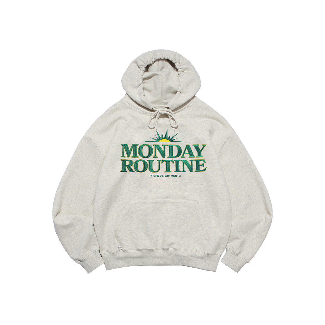 PD01HD0004OT Phyps Dept Monday Routine Stitch Hoodie Oatmeal