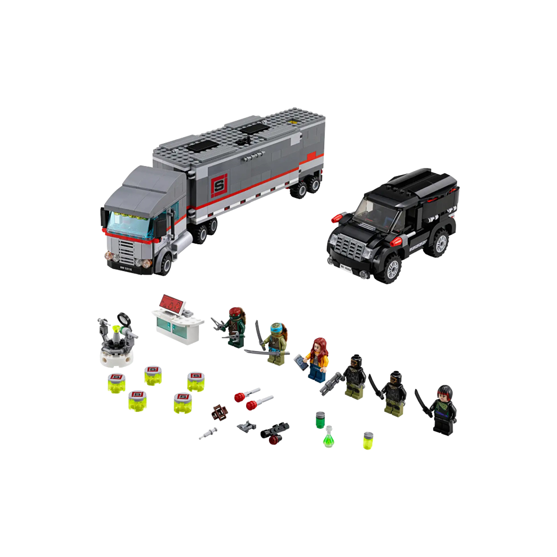레고 닌자 거북이 트레일러 트럭의 눈보라 탈출(Lego Ninja Turtle Big Rig Snow Getaway) - 1