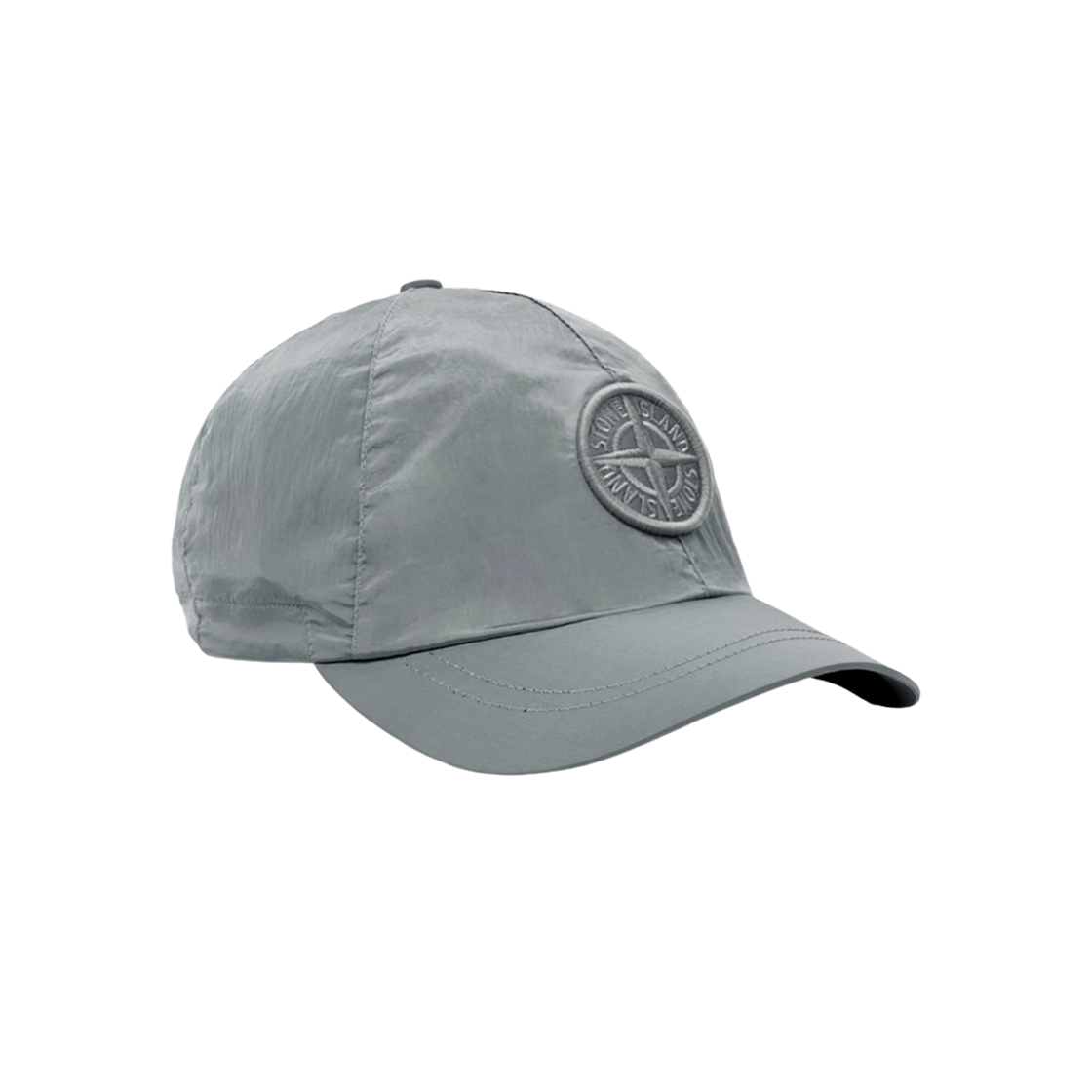 K2S1591000-11S0076-V0041 Stone Island 9100011 Nylon Metal in Econyl Baseball Cap with Drawcord Compass Embroidery Sky Blue - 25FW