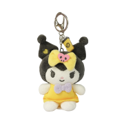 Sanrio x Compose Coffee Sanrio Characters Plush Keyring Kuromi Black