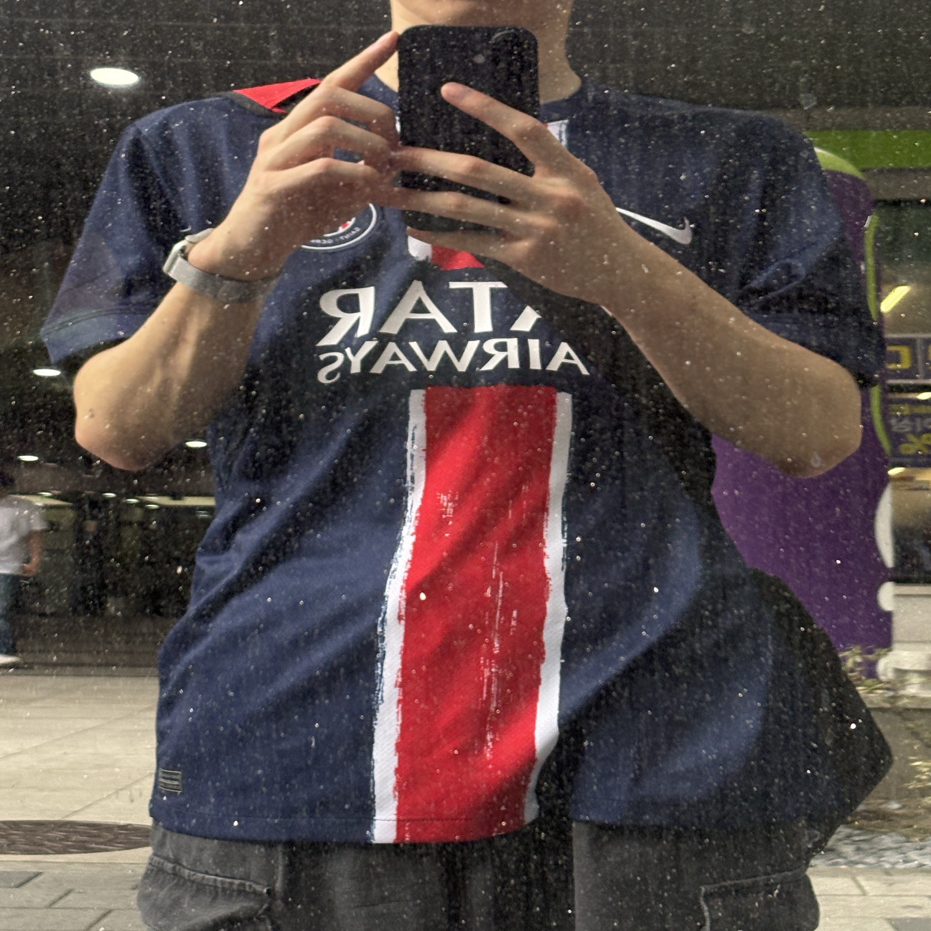 Nike Paris Saint-Germain 2024/25 Dri-Fit Stadium Home Replica Jersey Midnight Navy (Non Marking Ver.) 착용 스타일