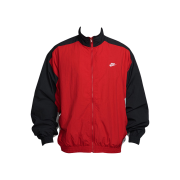 Nike Club Oversized Woven Track Jacket University Red Black - Asia
