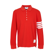 Thom Browne Collar Long Sleeve T-Shirt Red