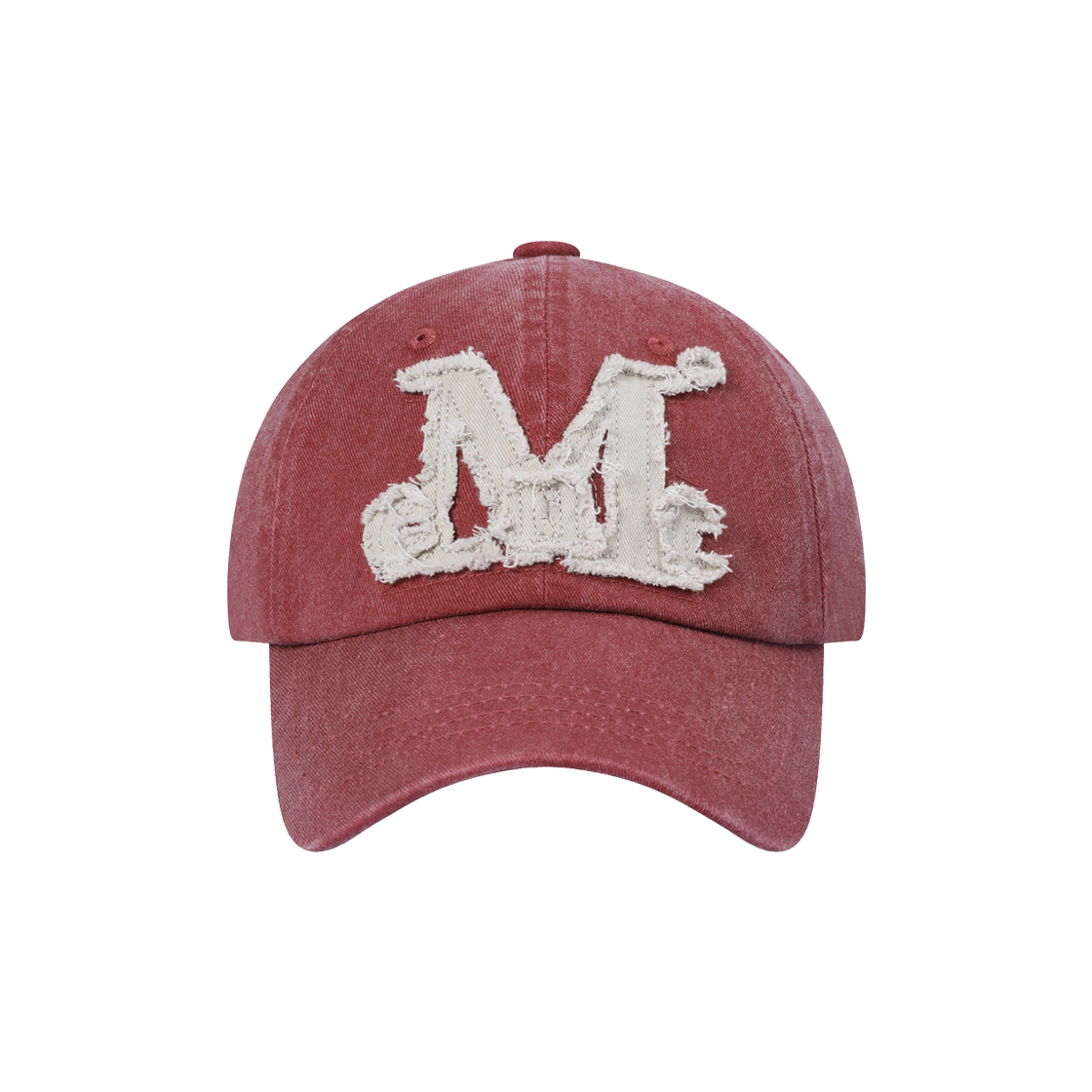 P00000ZH MUCENT Vintage Washing Applique Ball Cap Vintage Red