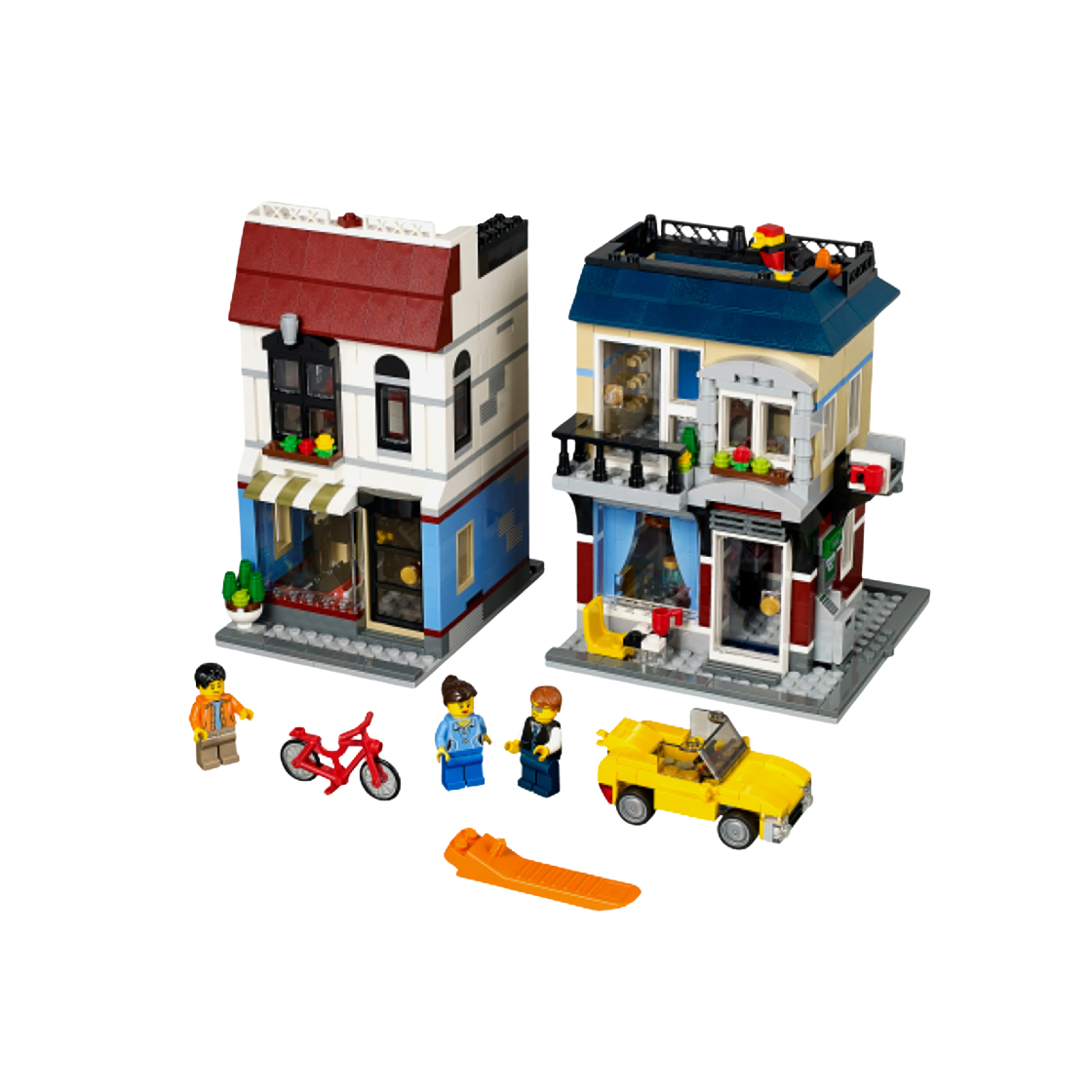 레고 자전거샵과 카페