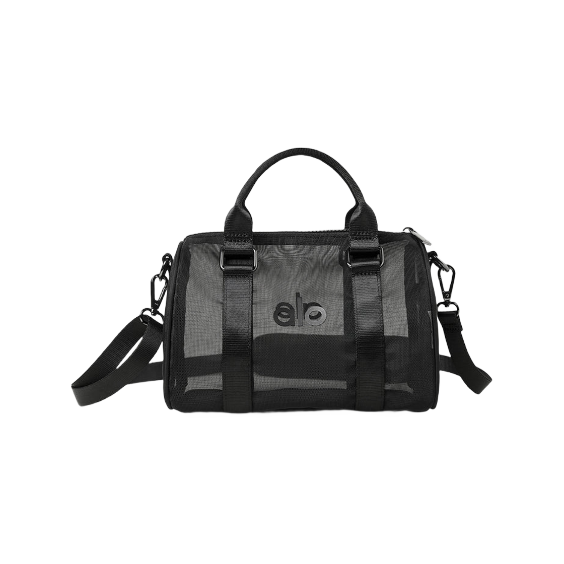 A0691U Alo Yoga Mini Sheer Duffle Black
