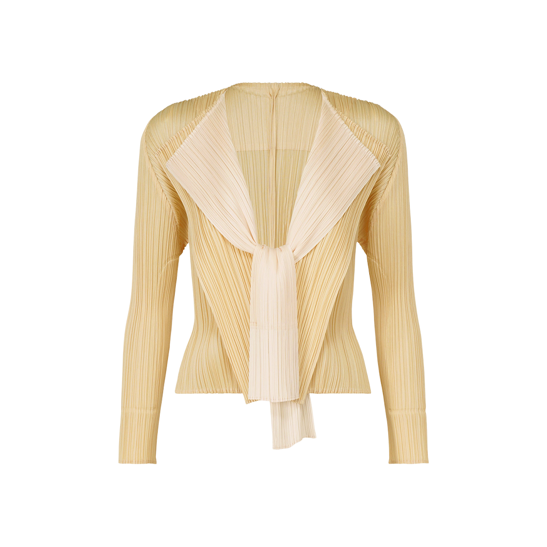 (W) 플리츠 플리즈 이세이 미야케 메리 바이컬러 베이지((W) Pleats Please Issey Miyake Merry Bicolor Beige) - 1