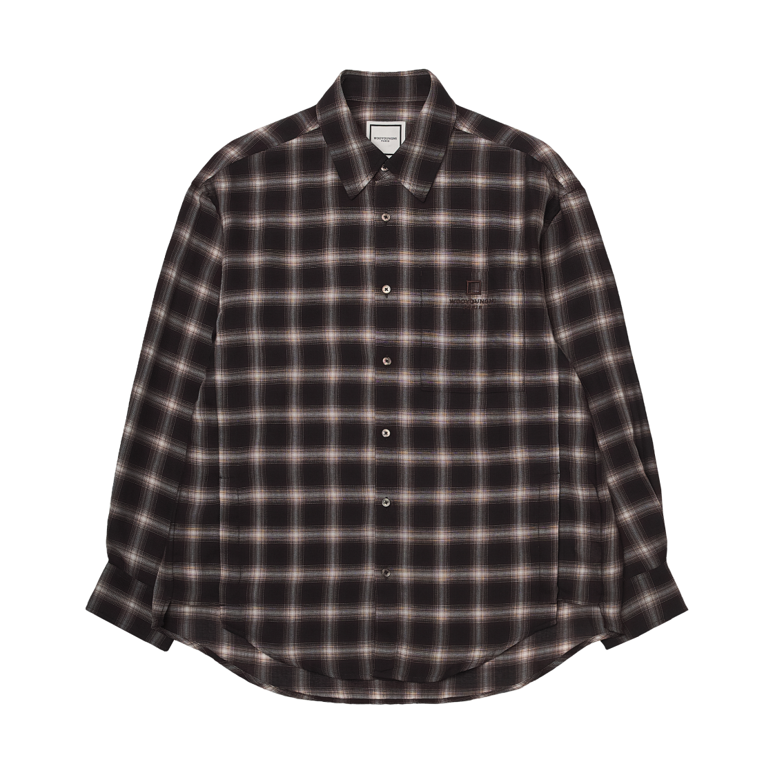 W253SH09827R Wooyoungmi Gradation Check Shirt Red - 25FW