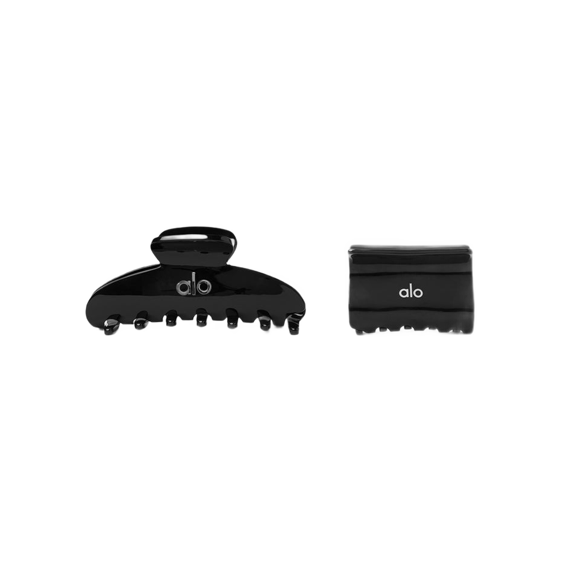 A0778U (W) Alo Yoga Effortless Claw Clip Black (2 Pack)