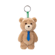 Pop Mart Ted2 Teddy Bear Action Plush Pendant Necktie Bear (Opened Case)