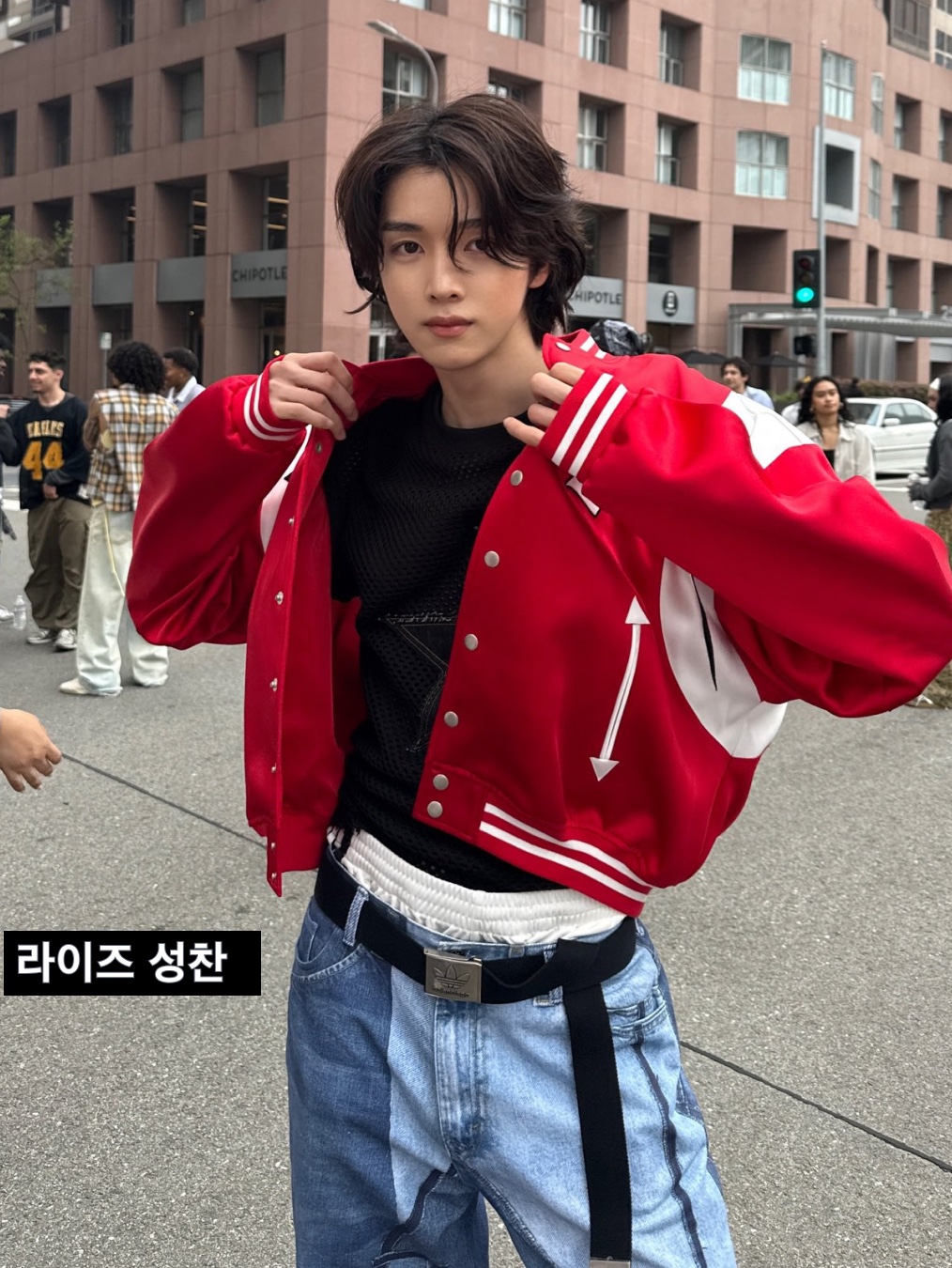 AEAE Trunk Layered Sweatshorts Navy, Project G/R 3 Layered Track Pants Red 착용 스타일 - 2