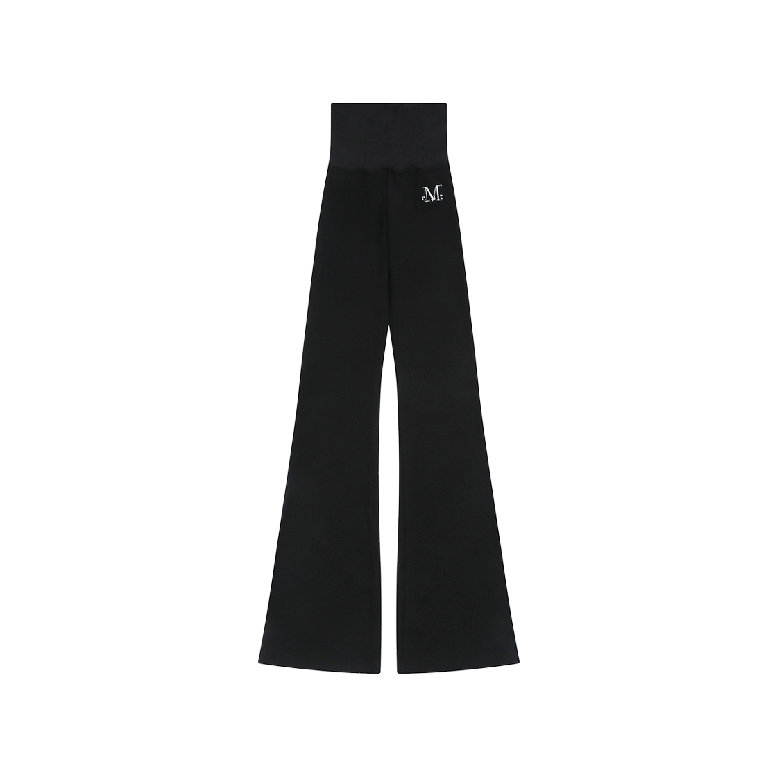 P00000ZW MUCENT Zinew Set Up High-Wasit Boots Cut Sweat Pants Black