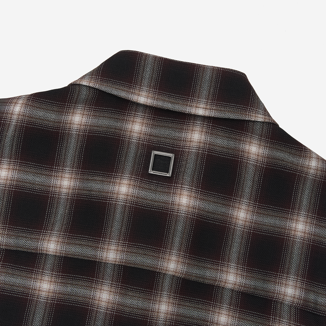 우영미 그라데이션 체크 셔츠 레드 - 25FW(Wooyoungmi Gradation Check Shirt Red - 25FW) - 5