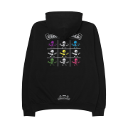 Chrome Hearts Multi Foti Fleece Zip Up Hoodie Black