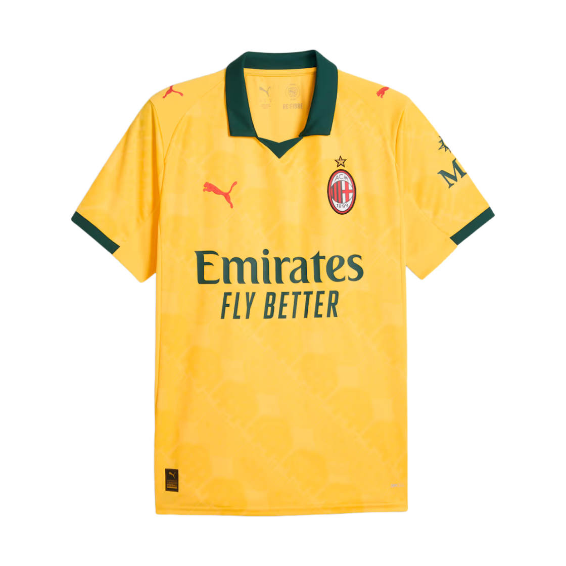 푸마 AC 밀란 2025/26 3rd 어웨이 저지 써니 옐로우 다크 머틀 (논 마킹 버전)(Puma AC Milan 2025/26 3rd Jersey Sunny Yellow Dark Myrtle (Non Marking Ver.))