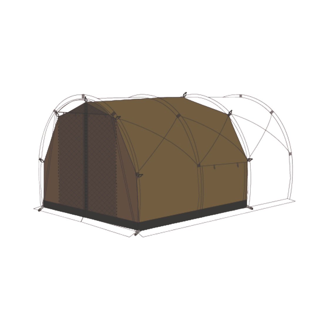 헬리녹스 필드 터널 이너 텐트 4P(Helinox Field Tunnel Inner Tent 4P)