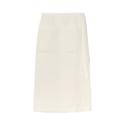 24FW004SK Kindersalmon Women Mira Skirt White