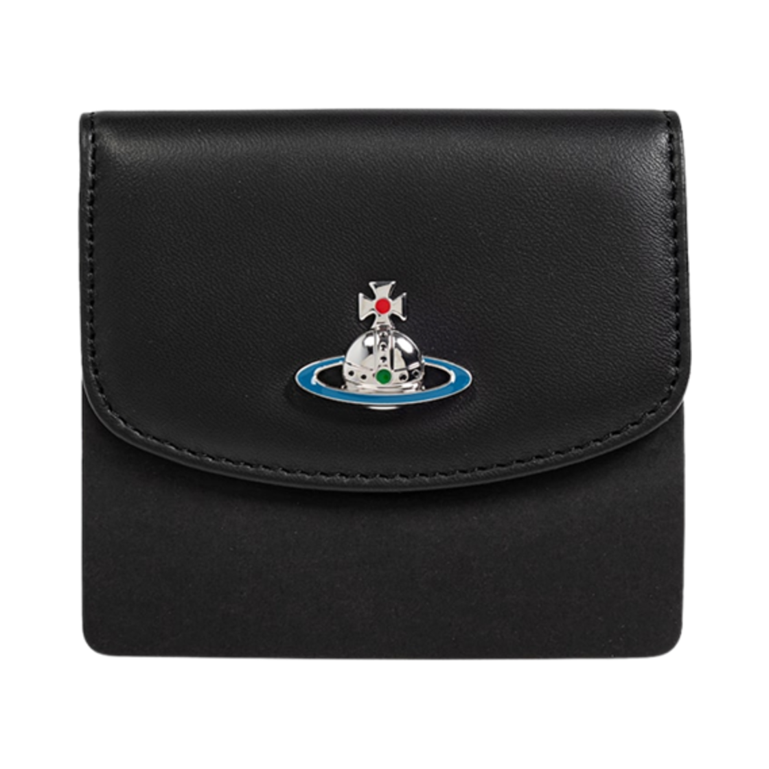 비비안 웨스트우드 오브 스몰 반지갑 블랙(Vivienne Westwood Orb Small Bi-Fold Wallet Black) - 1
