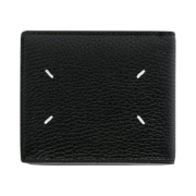 Maison Margiela Grainy Leather Bi-Fold Wallet Black