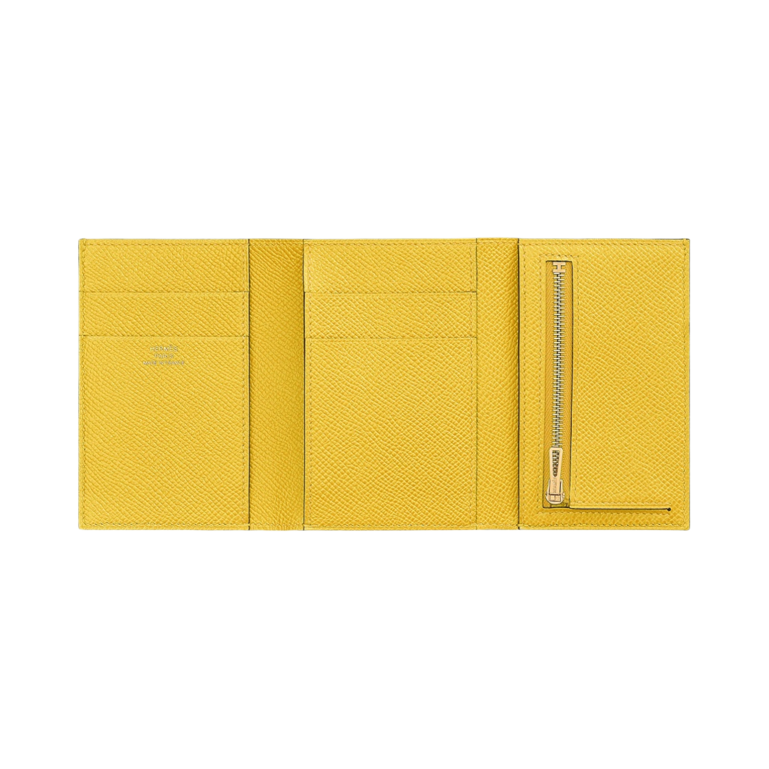 에르메스 베안 트라이폴드 지갑 앱송 & 골드 하드웨어 죤 드 나폴리(Hermes Bearn Wallet Epsom & Gold Jaune de Naples) - 2