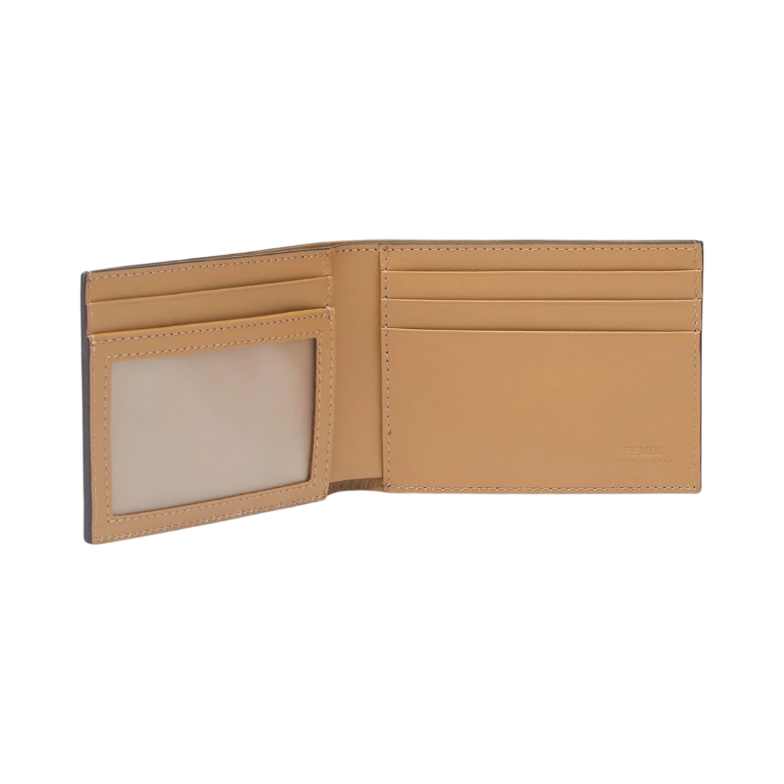 펜디 FF 모티프 패브릭 반지갑 브라운(Fendi FF Motif Fabric Bi-Fold Wallet Brown) - 2