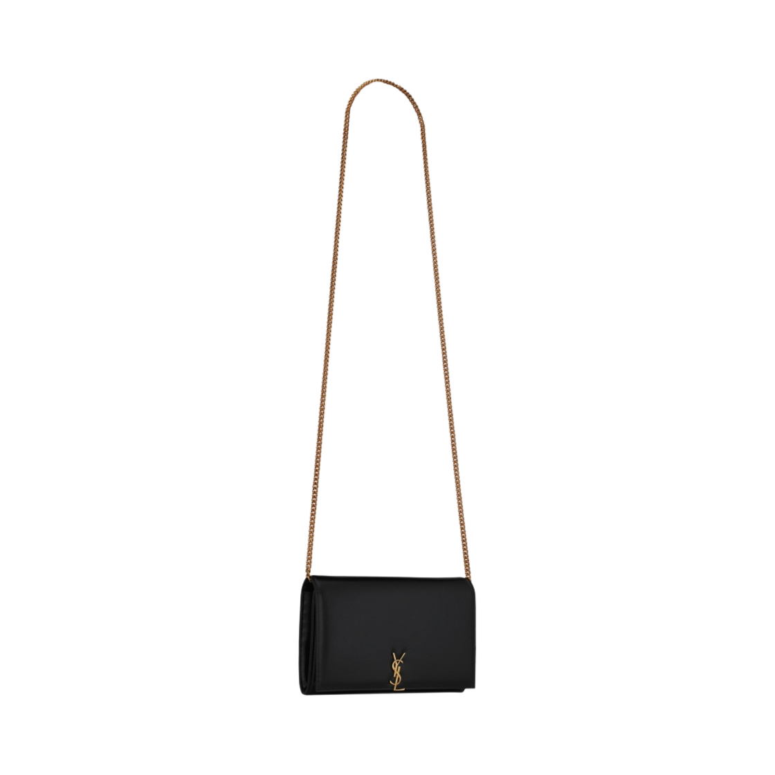 생로랑 글로시 스무스 레더 모노그램 체인 지갑 블랙(Saint Laurent Monogram Chain Wallet in Glossy Smooth Leather Black) - 2