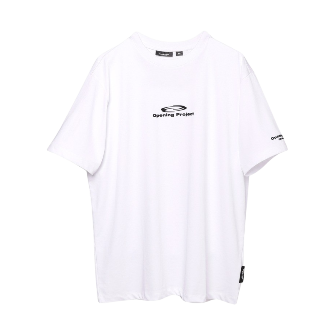 오프닝프로젝트 엠브로이더리 로고 티셔츠 화이트