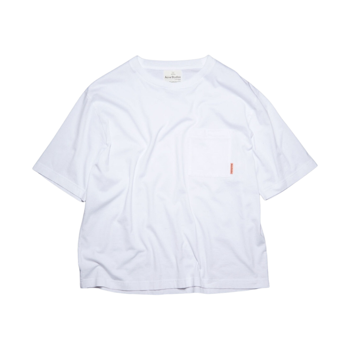 아크네 스튜디오 크루넥 티셔츠 옵틱 화이트(Acne Studios Crewneck T-Shirt Optic White) - 1