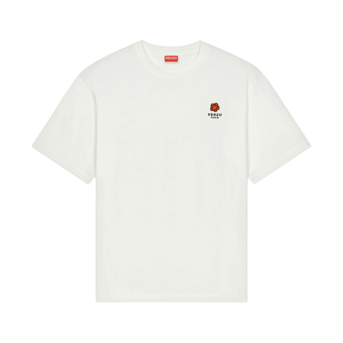 겐조 보케 플라워 크레스트 오버사이즈 티셔츠 화이트