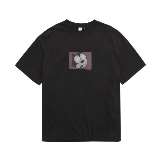PL5OTS0428BC Polyteru 1/2 Graphic T-Shirt 'Capitalist' Washed Black