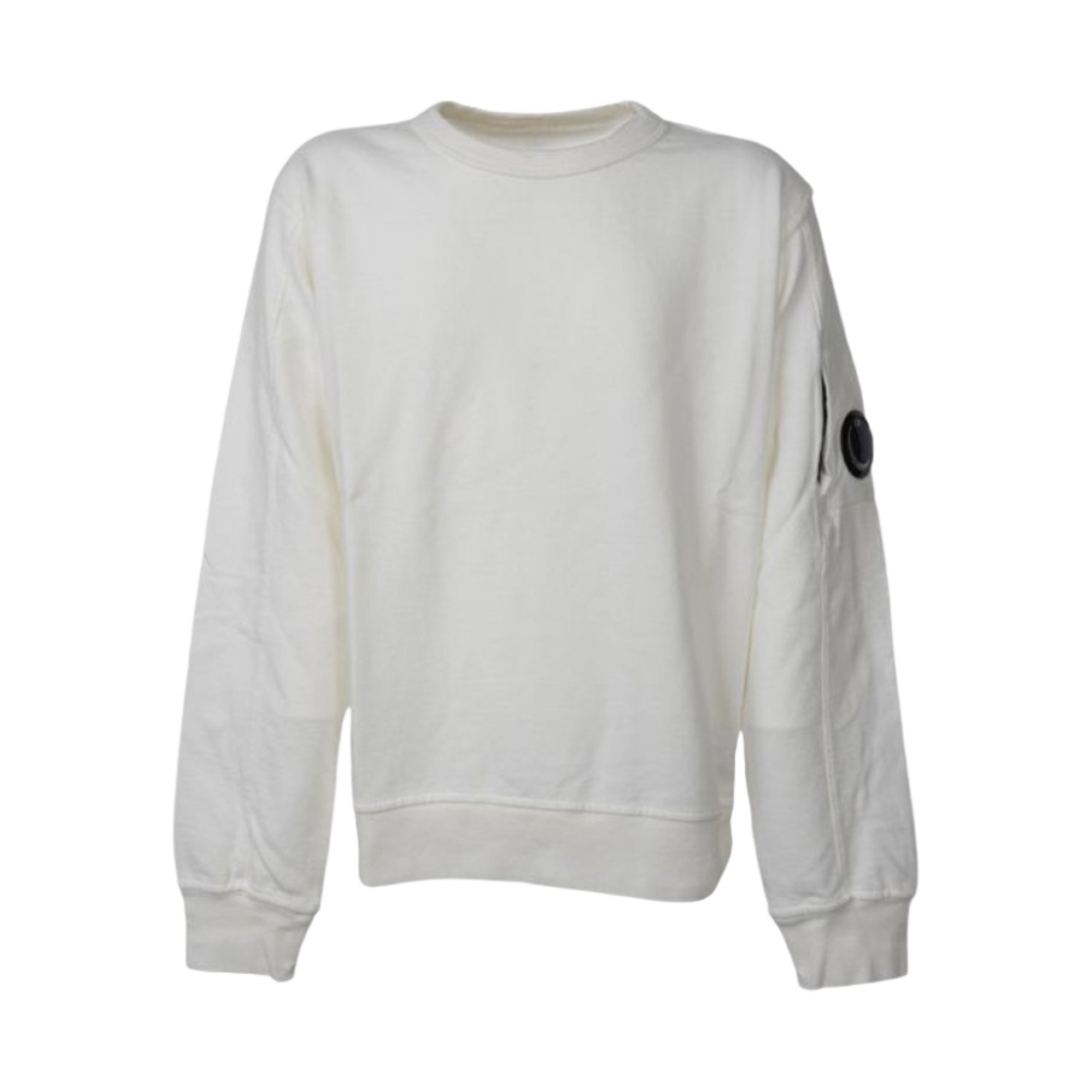 (키즈) C.P. 컴퍼니 U16 라이트 플리스 스웨트셔츠 거즈 화이트 - 23SS((Kids) C.P. Company U16 Light Fleece Sweatshirt Gauze White - 23SS) - 1