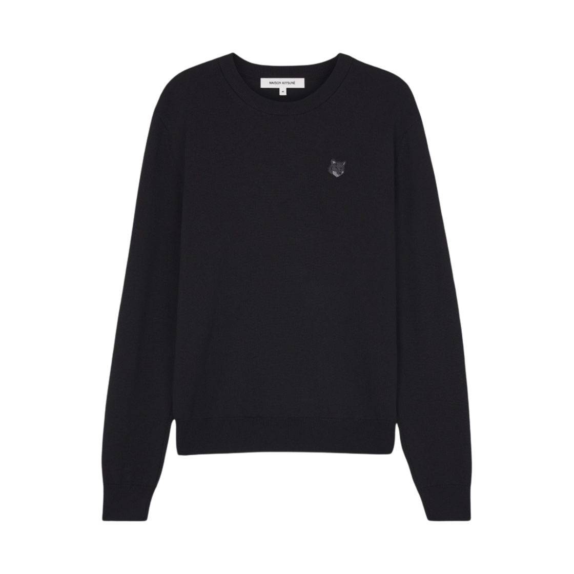메종 키츠네 볼드 폭스 헤드 패치 레귤러 점퍼 블랙(Maison Kitsune Bold Fox Head Patch Regular Jumper Black)