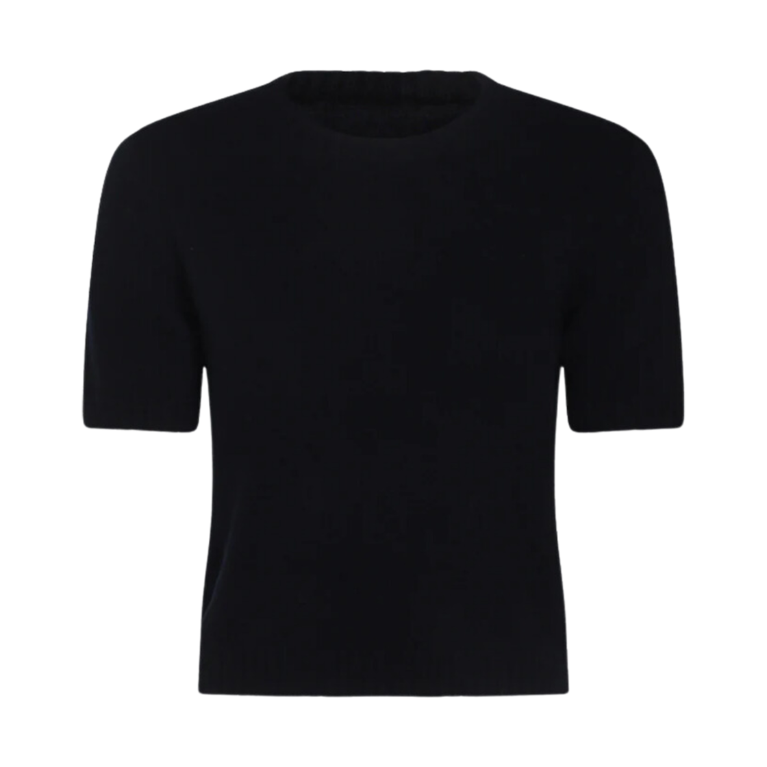 S51HL0017M13058511 (W) Maison Margiela Washed Lambswool Knit Top Navy