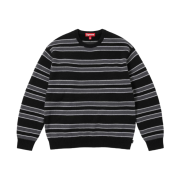 Supreme Cashmere Sweater Black Stripe - 24FW