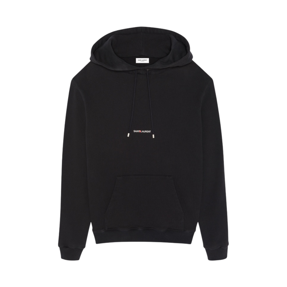 생로랑 리브 고쉬 로고 후드 블랙(Saint Laurent Rive Gauche Logo Hoodie Black)