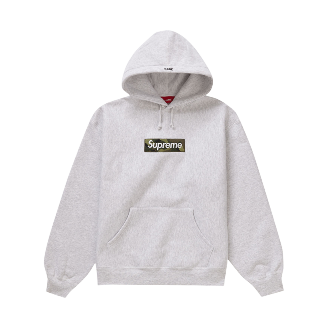 - Supreme Box Logo Hooded Sweatshirt Ash Grey - 23FW