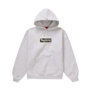 Supreme Box Logo Hooded Sweatshirt Ash Grey - 23FW