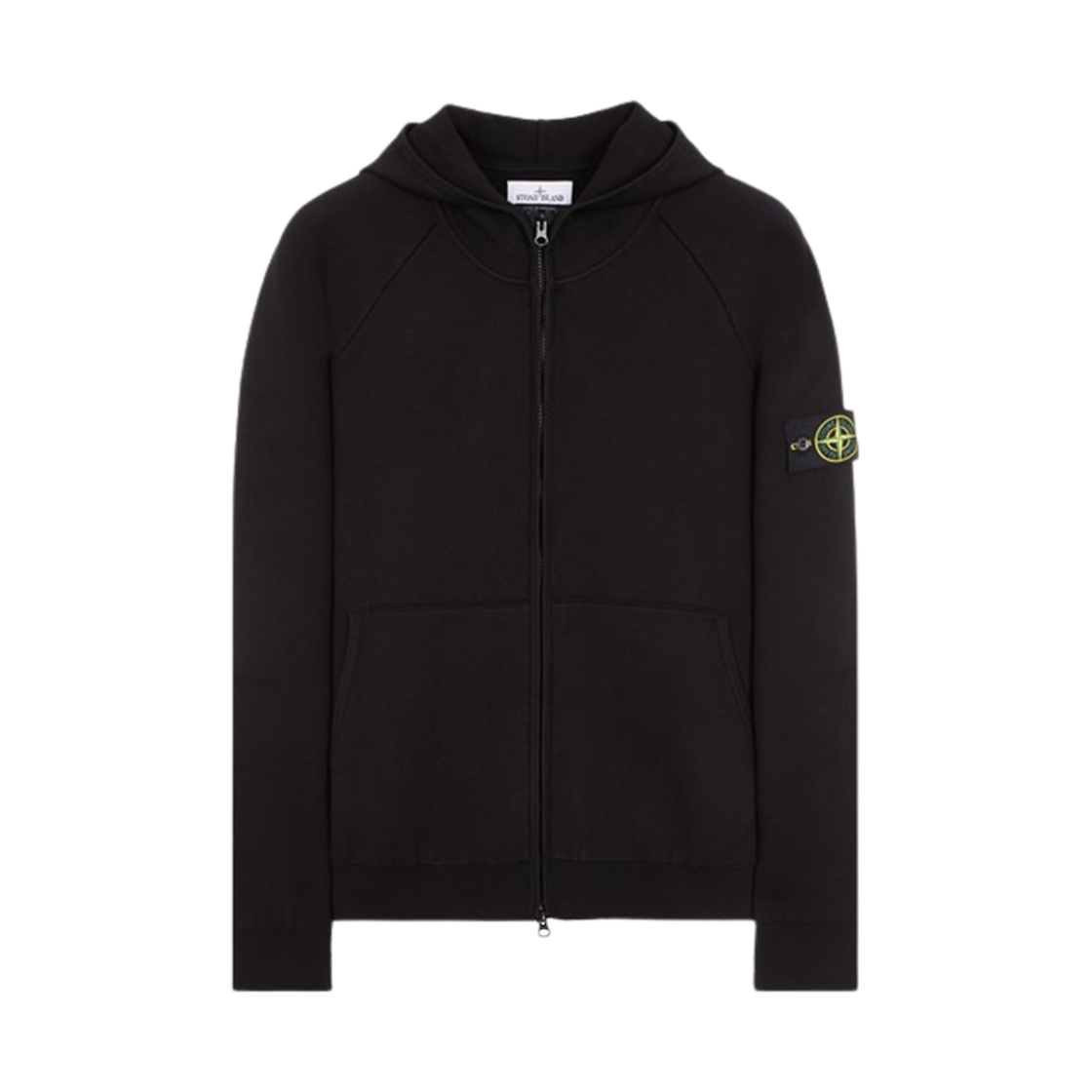 7915563A6-V0029 Stone Island 563A6 Double-Face Soft Cotton Yarn Hooded Cardigan Knit Black - 23FW