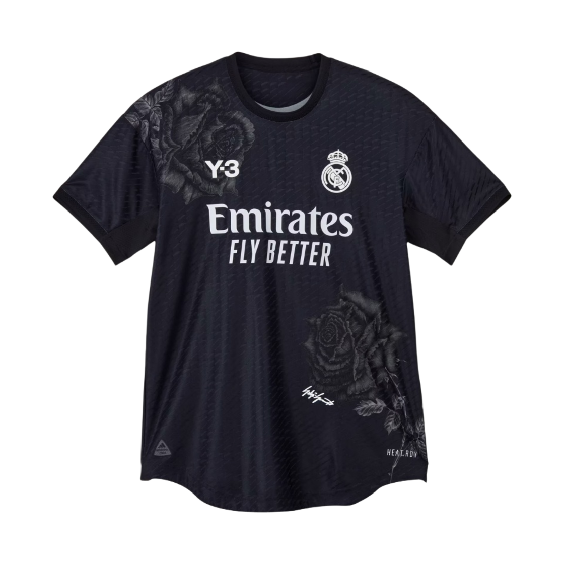 Y-3 x 레알 마드리드 2023/24 4th 어센틱 저지 블랙 (논 마킹 버전) - KR 사이즈(Y-3 x Real Madrid 2023/24 4th Authentic Jersey Black (Non Marking Ver.) - KR Sizing)