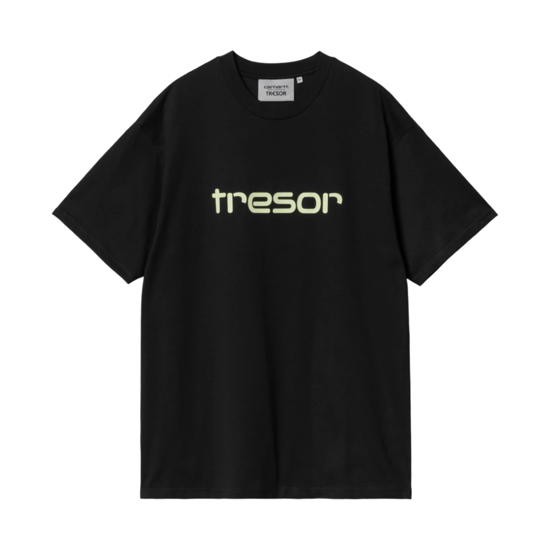 I032747-1XE-XX Carhartt WIP x Tresor Techno Alliance T-Shirt Black Glow Green