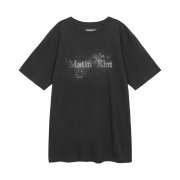 Matin Kim Twinkle Graphic Logo Top Charcoal