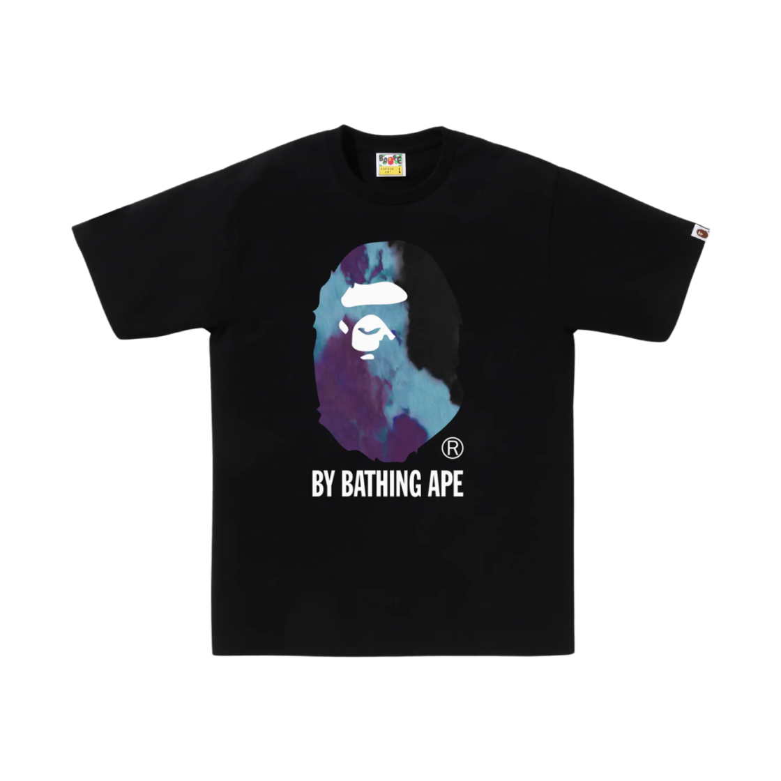 0ZXTEM110033N BAPE Tie Dye By Bathing Ape T-Shirt Black
