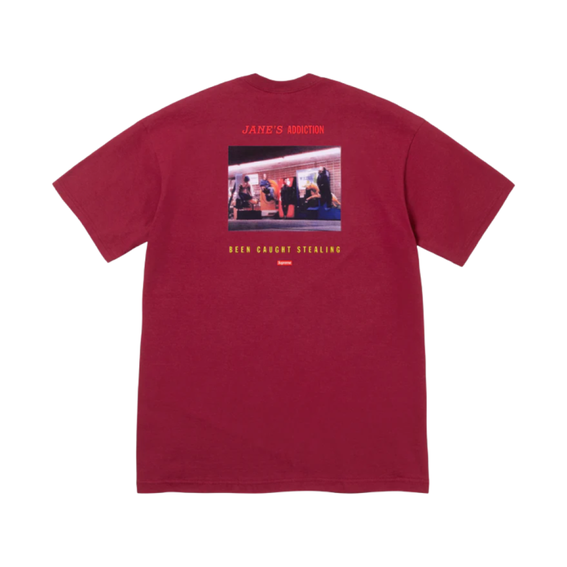 슈프림 x 제인스 어딕션 스틸링 티셔츠 카디널 - 24FW(Supreme x Jane's Addiction Stealing T-Shirt Cardinal - 24FW) - 2